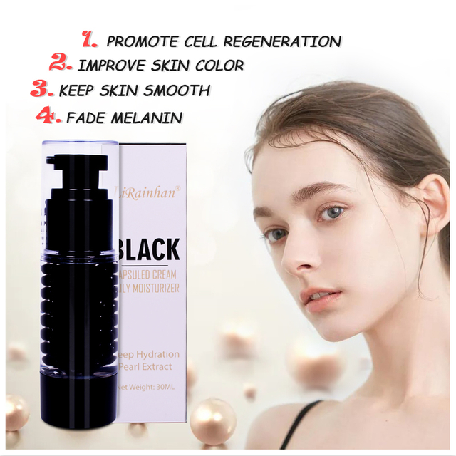 Factory Custom Hydration Anti-Aging Daily Face Hyaluronic Acid Vitamin E+Smooth Skin Black Pearl Cream for Fine Lines, Dark Spots