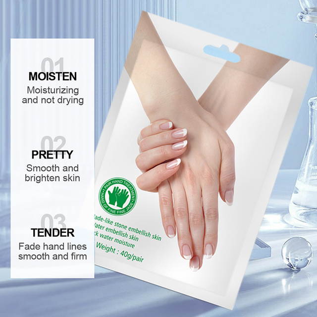 Factory Custom Repairing Hand Mask with Milk Essenceand Shea Butter for Moisturizing, Extra Dry Skin