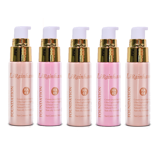 Custom Lightweight Moisturizing Hydrating Tint Oil-Free & Non-Comedogenic Liquid Foundation Makeup, 20 Color