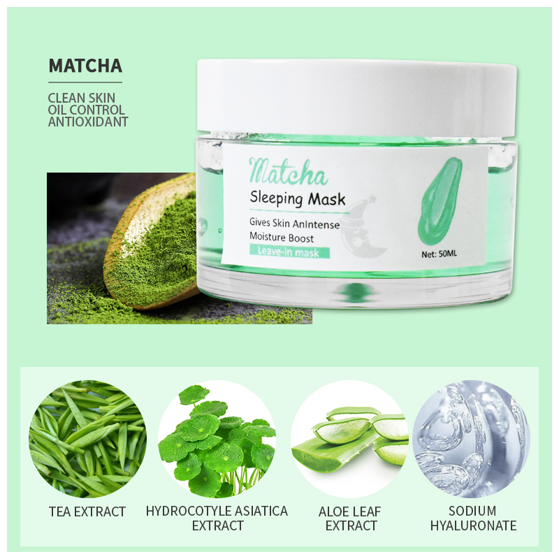 Custom Hydrate, Nourish, and Soothe Stressed Skin Matcha Sleeping Mask