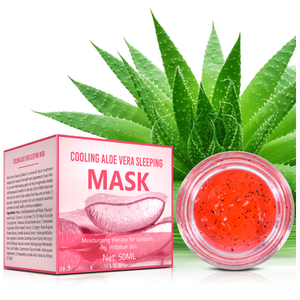 Private Label Night Time Skin Care & Repair Anti Aging Hydrating Overnight Face Mask with Aloe Vera Gel & Hyaluronic Acid