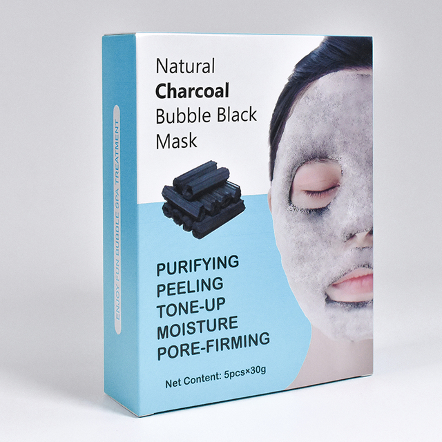 5 Pack Deep Purifying Black Charcoal Bubble Mask By LIRAINHAN