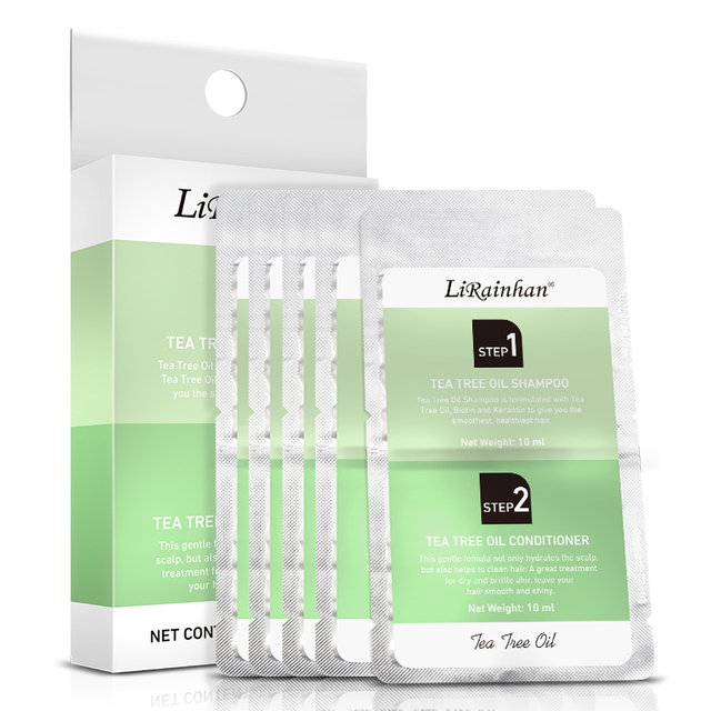 Smooth and Nourishing Application Clean Scalp Repair Hair Tea Tree Oil Shampoo Conditioner Set