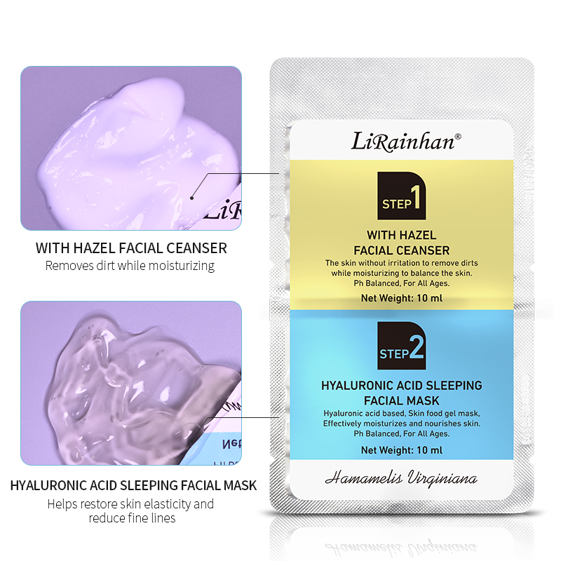 Witch Hazel Deep Cleansing Cleanser and Hyaluronic Acid Overnight Sleeping Mask 2-Piece Care Set